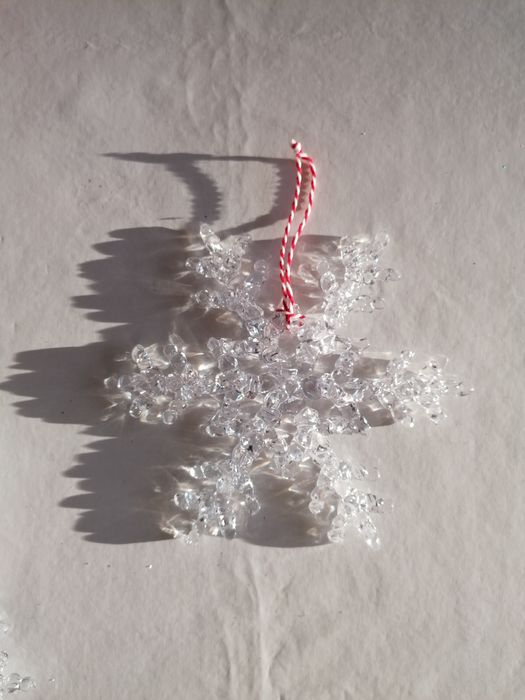 Conjunto de Estrelas de Natal em acrílico transparente