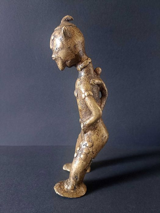 Figura afrykański brąz - Kamerun - Vere - Nigeria - Wosk tracony
