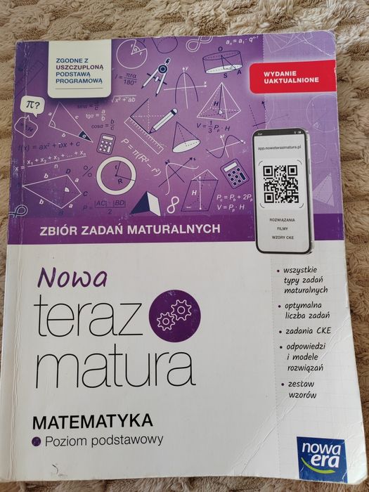 Zbiór zadań maturalnych, matematyka, poziom podstawowy.