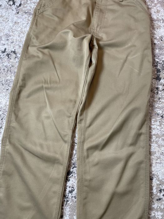 Spodnie materialowe cargo bezowe carhartt baggy vintage W28L32