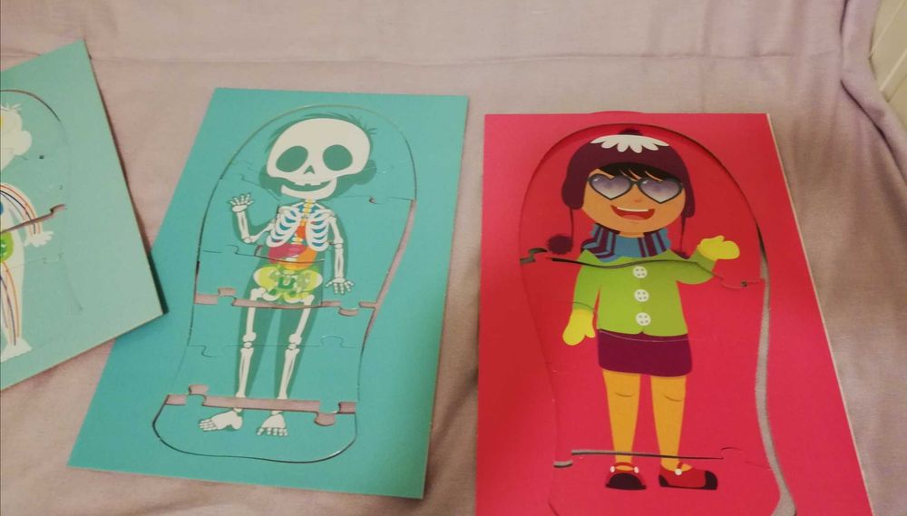 APRENDE: CORPO HUMANO, Puzzle da Clementoni (nunca utilizado)