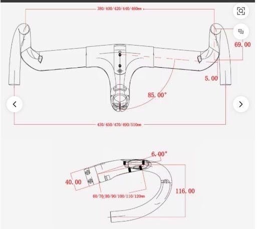 Guiador Integrado Aero em Carbono