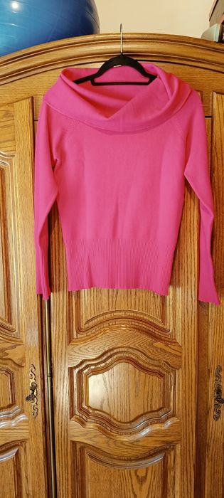 Sweter róż neonka M