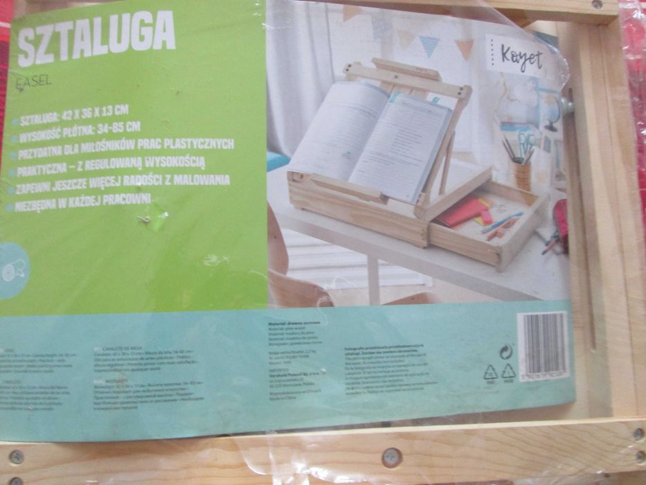 Sztaluga drewniana z szufladkami