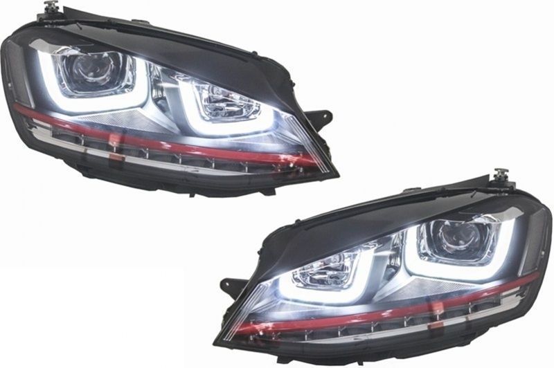 Faróis VW Golf 7 (2013 a 2017) Look GTI