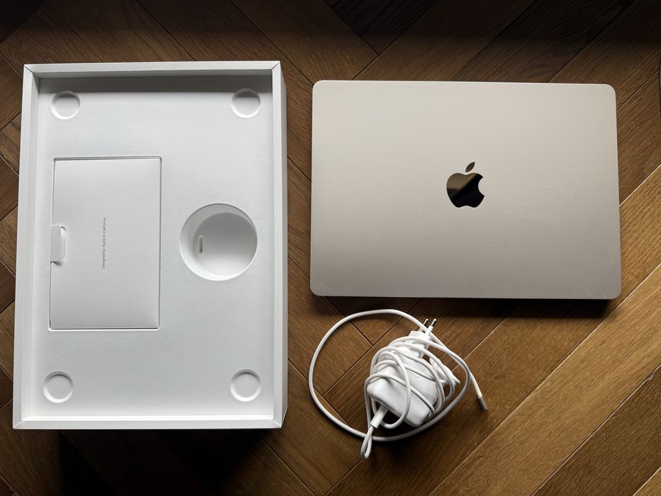 MacBook Air M2 13,6” 16GB / 256GB Gwarancja do 09.2026, Bateria 100%