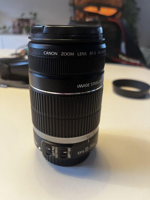 Objetivas canon 18/55 e 55/250