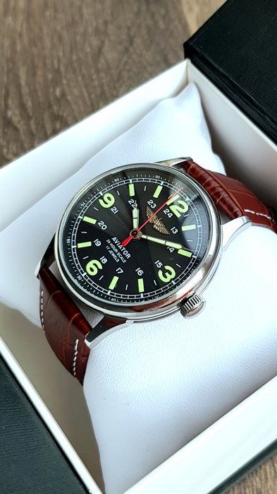 Годинник механічний Ракета Aviator Pilot Military Style cal. 2609.НА