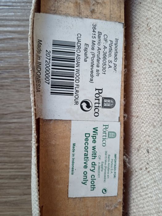 Quadro Indonésio artesanal - da Pórtico