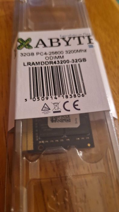 Memória RAM ABYTE 32 GB DDR4-3200 (SODIMM) - Portátil