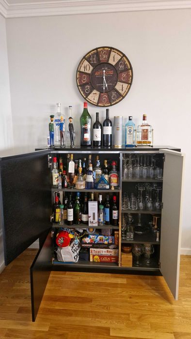 3 Móveis Sala MOVEME móvel tv, Bar e Aparador/Louceiro com gaveta para faqueiro. Conjunto