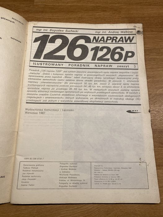 Napraw 126  ilustrowny poradnik zeszyt nr 3