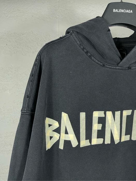 BALENCIAGA scotch оверсайз худи мужское женское унисекс оригинал