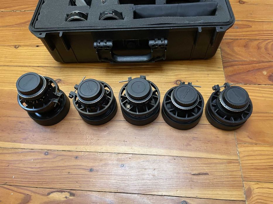 Carl Zeiss Contax C/Y – кіно-сет 5 об'єктивів, EF + Sony E, фільтри