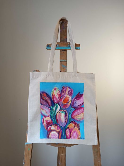 Tote Bag Pintado à mão