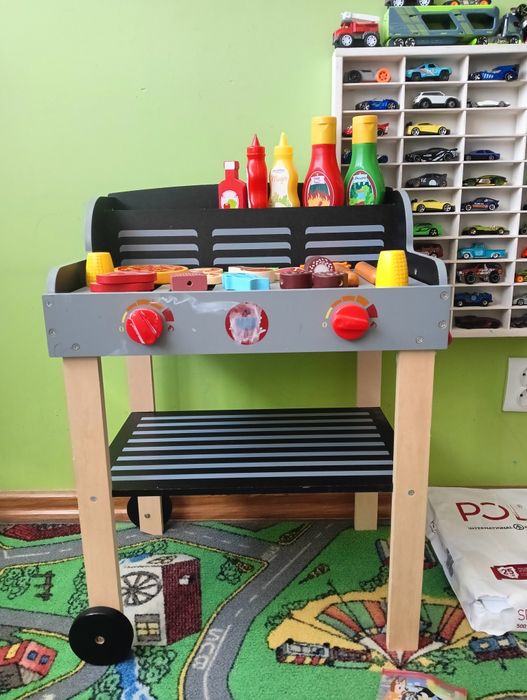 Grill drewniany dla dzieci