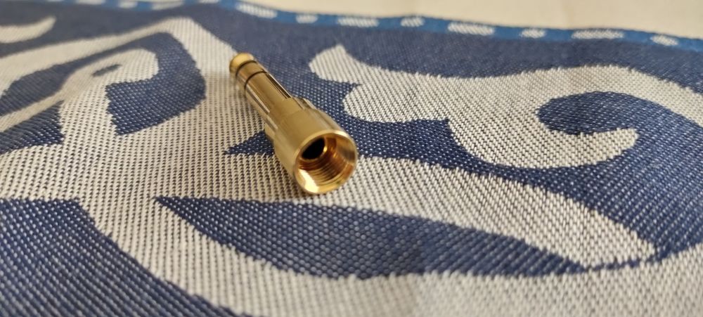 Adaptador estéreo, 2 canais, 3.5 para 6.25