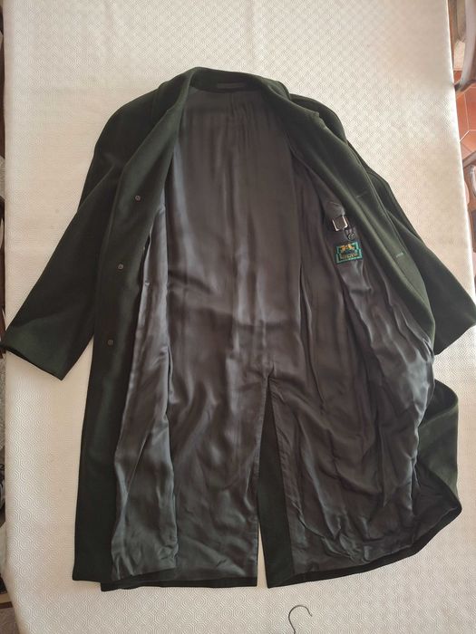 Casaco comprido homem, 100% pura lã