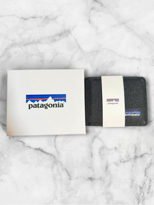 Patagonia portfel | NOWY | W zestawie z pudełkiem czarny