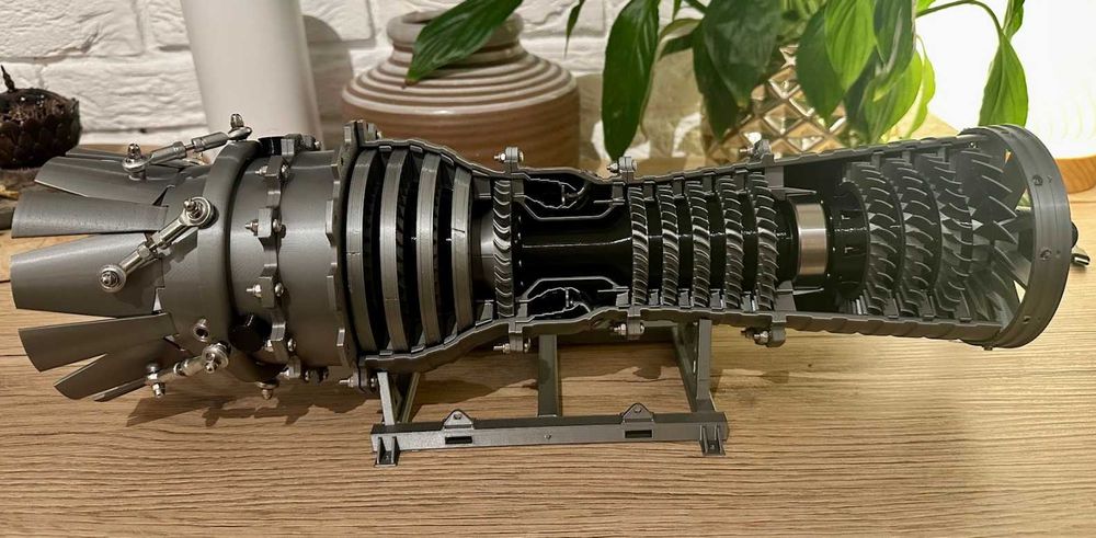 Model Silnika Odrzutowego – 3D Druk, Ruchome Elementy