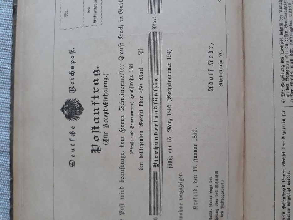 1896r Der Geschaftsmann (Biznesmen) - J. Wewer. Stara książka