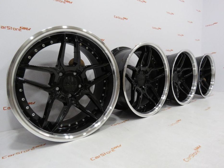 Jantes Haxer HX030 19 8.5 et 35 + 10 et40  5x120 Preto + Polido