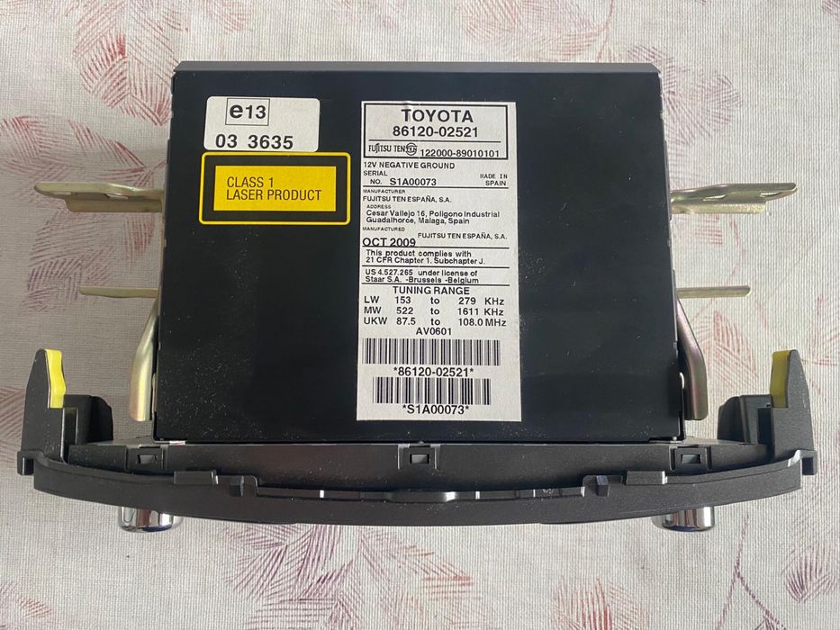 Rádio Original Toyota Auris E150