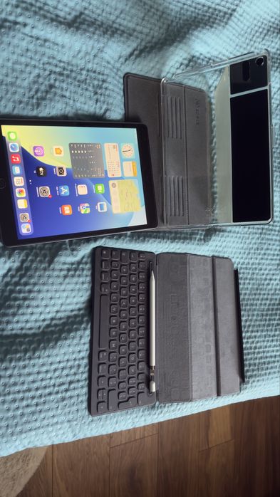Ipad 7 gen + klawiatura org + pen + eutii + szklo