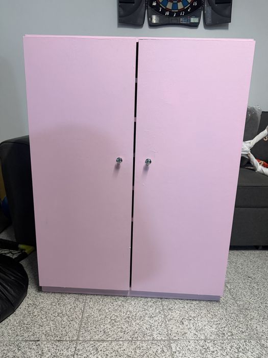 Sapateirw em madeira wengue pontada a lilas