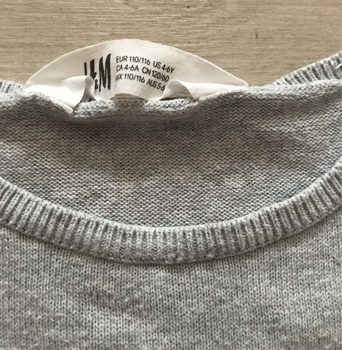 Кофта H&M, светер, світшот, гольфик на ріст 110-116, на 4-6 років