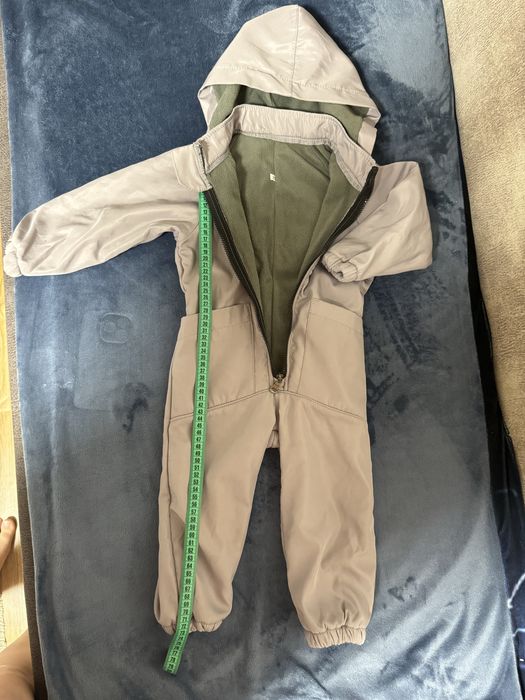 Дитячий демісезонний комбінезон сліп, світло -сірого кольору