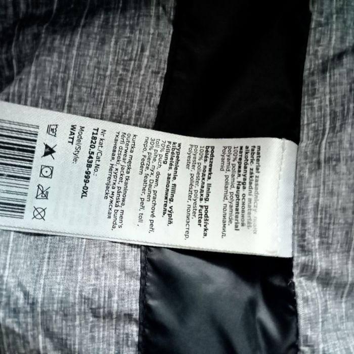 Kurtka męska, puchowa,z kapturem Tattum XL