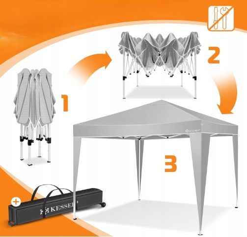 Pawilon ogrodowy KESSER 3x3 m Pop Up UV50 wodoodporny