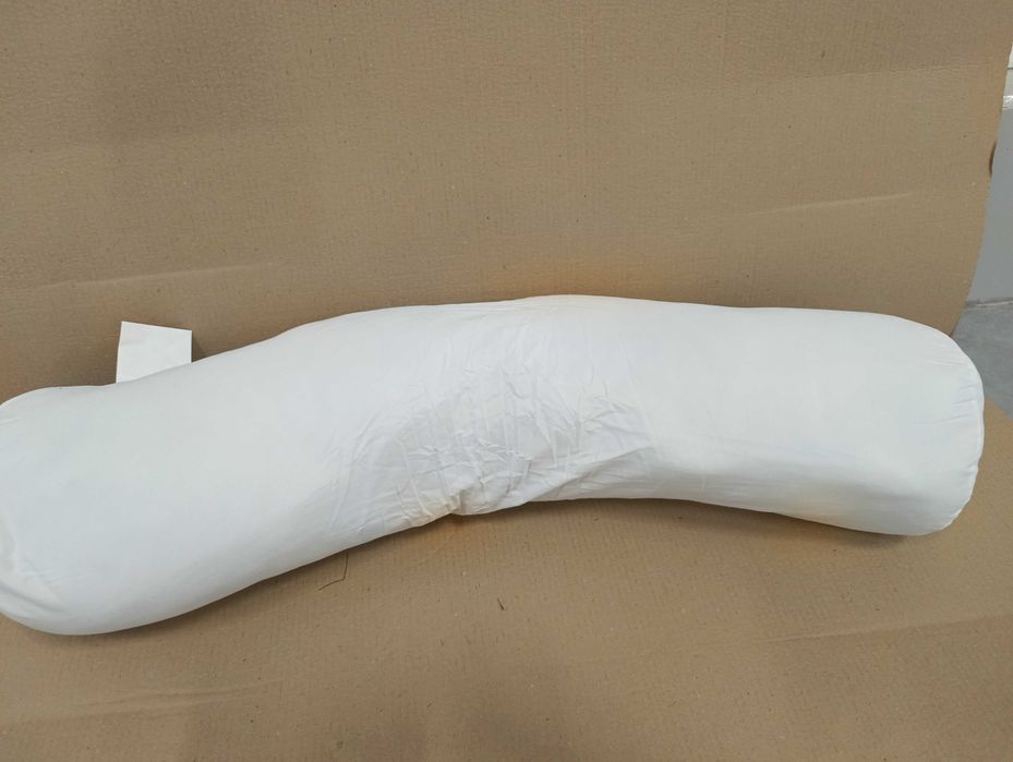 Abeil Doureve Absolu poduszka pod głowę wałek biała, 90 cm 2sztuki