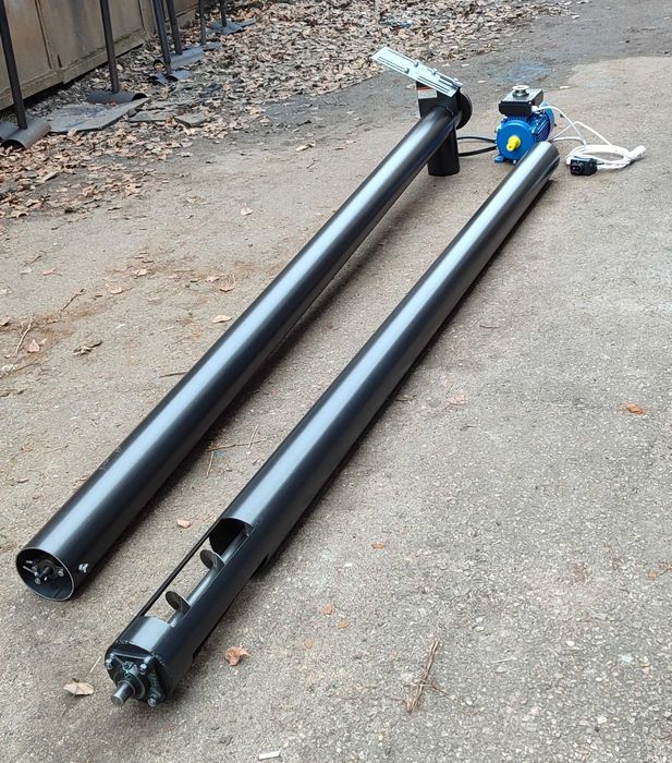 Шнековий погрузчик 133 мм, 6 м з двигуном 3 квт, 1500 об, 220В. Акція.