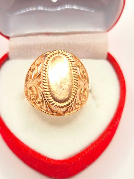 Wielki Złoty pierścionek pr.583 (14K) ZSRR