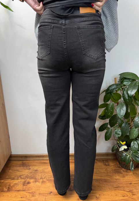 Spodnie jeansowe proste szwedy straight jeansy stretch NVFelix M 38