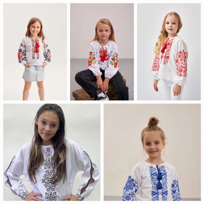 Вишиванки на дівчаток