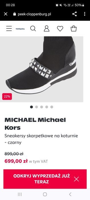 Sneakersy damskie michael kors 39/40