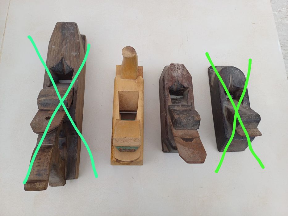 Ferramentas antigas alentejanas de carpinteiro