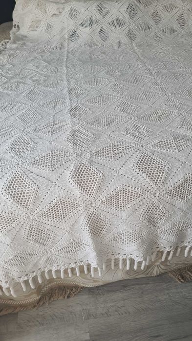 Colcha de renda cama individual