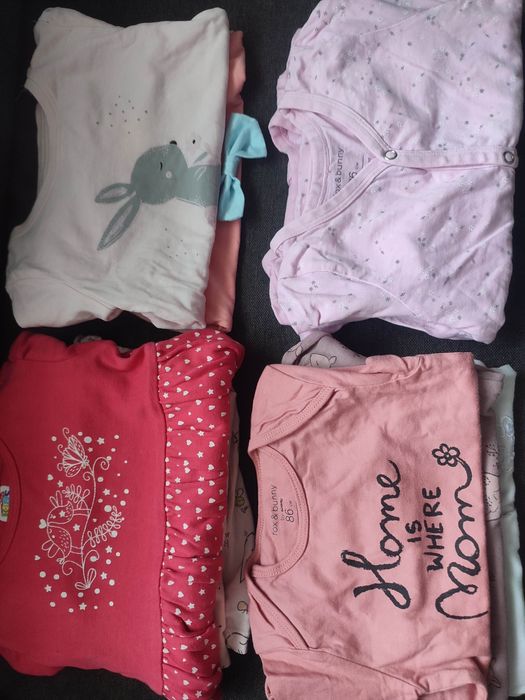 Paka ubrań 86 dla dziewczynki,st.b. dobry-16 szt. sukienka 86,jeansy86