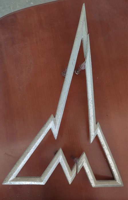 Grande e antigo e raro puxador "Magirus" dim 50cm x 31 cm