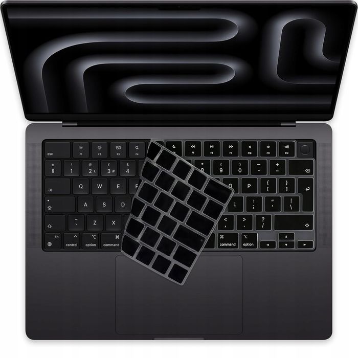 outlet osłona klawiatury macbook 14/16" pro/max m1/m2/m3/m4 qwerty czarna