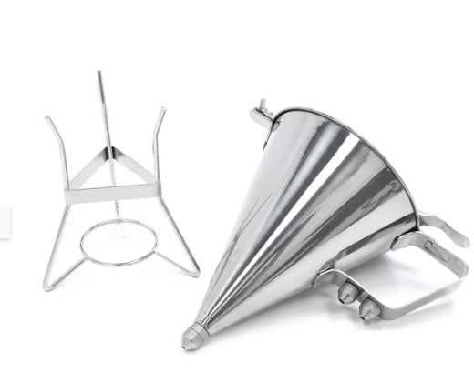 Funil doseador de massas liquidas