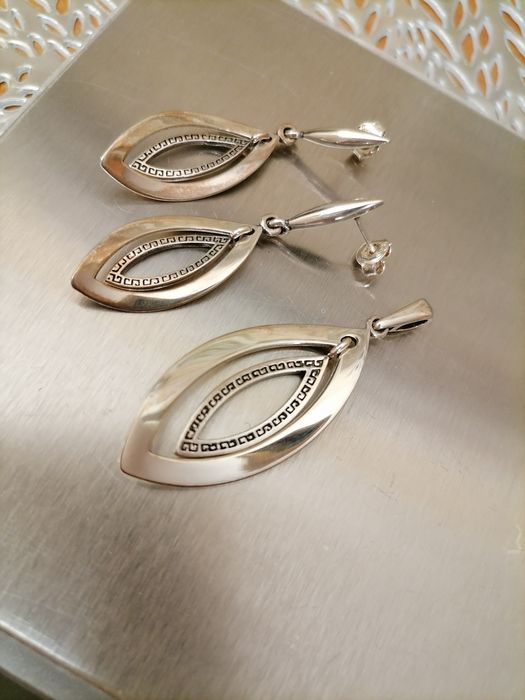 Komplet biżuterii srebrnej - nowy