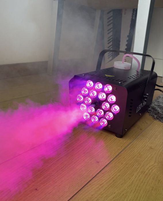 Maquina de fumo como nova  LED 500 W com Liquido Alta Densidade 5L