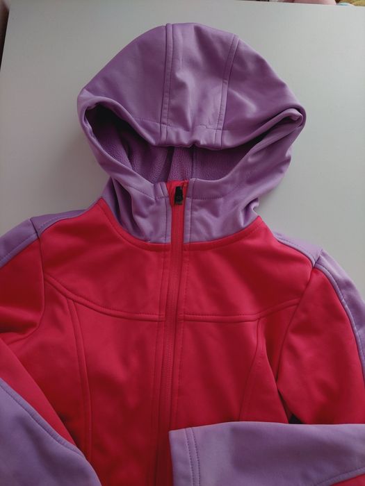 Kurtka przejściowa z polarem sportowa crivit 122-128 cm