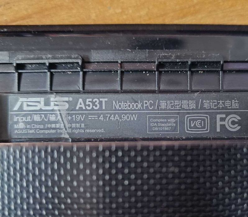 Ноутбук Asus A53T/K53 (по запчастям)