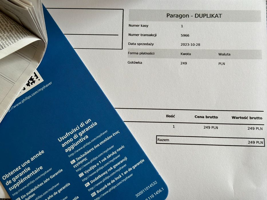 Golarka męska  Philips - Gwarancja - nowa 249 zl